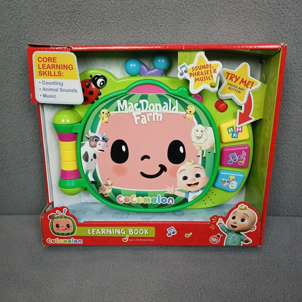 Just Play CoComelon Learning Book Interactive Toy MacDonald Farm for Toddlers